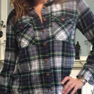 J Crew plaid button down shirt